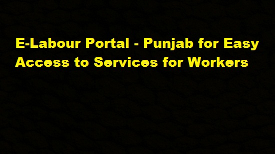 e-Labour Portal Punjab