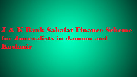 Sahafat Finance Scheme